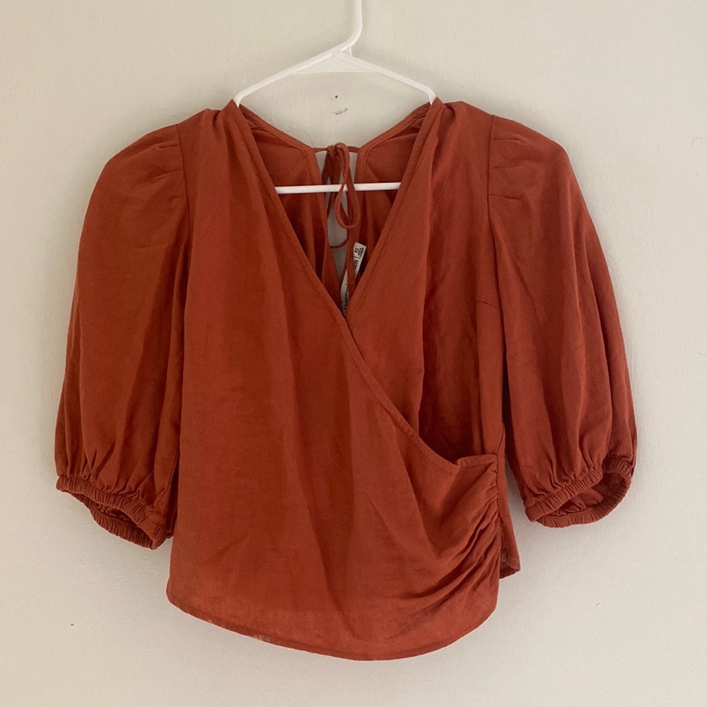 Abercrombie & Fitch Puff Quarter Sleeve Top